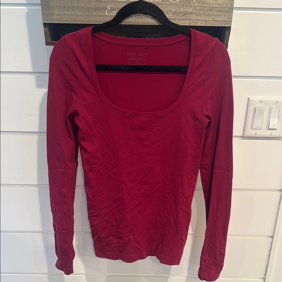 White House Black Market Tops - White House Black Market Deep Red Top